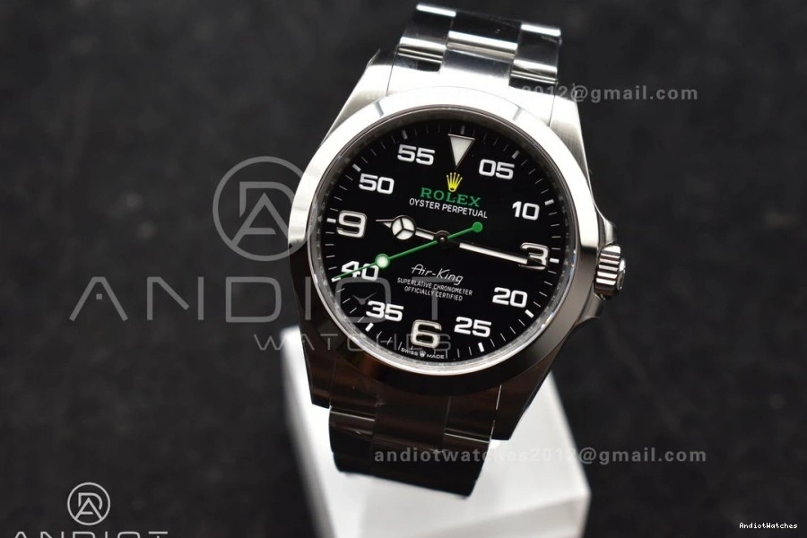 126900 Edition SmoothTexture Bracelet Dial Air-King SS Best 904L Black 509 VS on VSF 1:1 Steel 0127